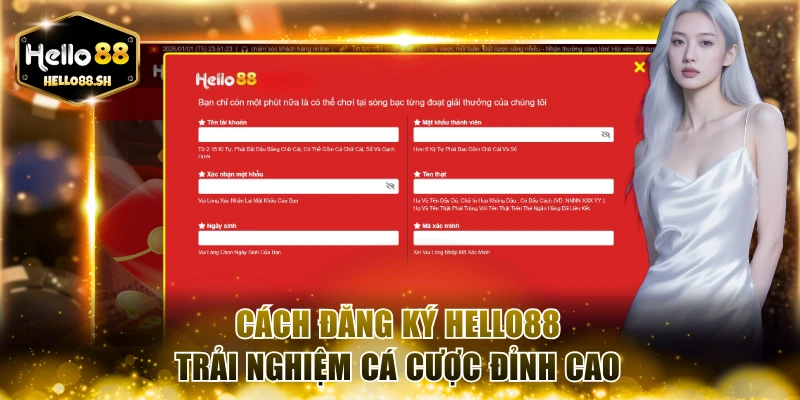 Cách đăng ký HELLO88 trải nghiệm cá cược đỉnh cao