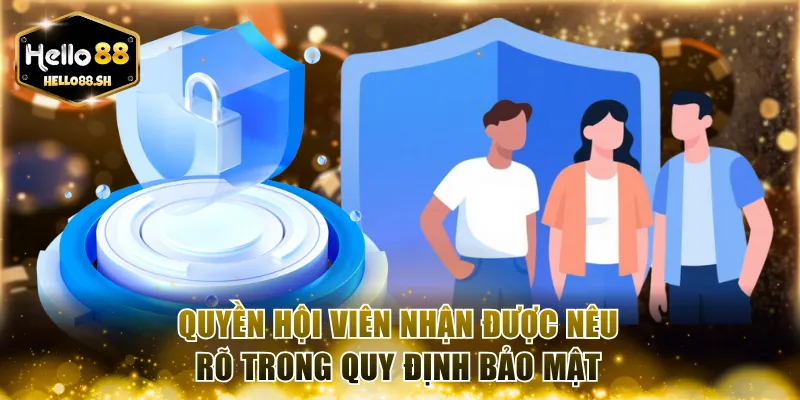 Quyền hội viên nhận được nêu rõ trong quy định bảo mật