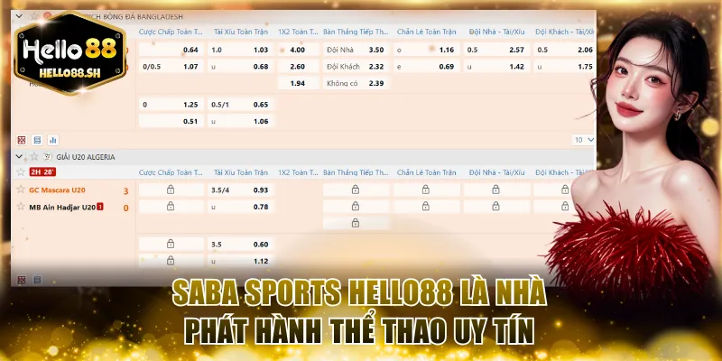 Saba Sports HELLO88 là nhà phát hành thể thao uy tín